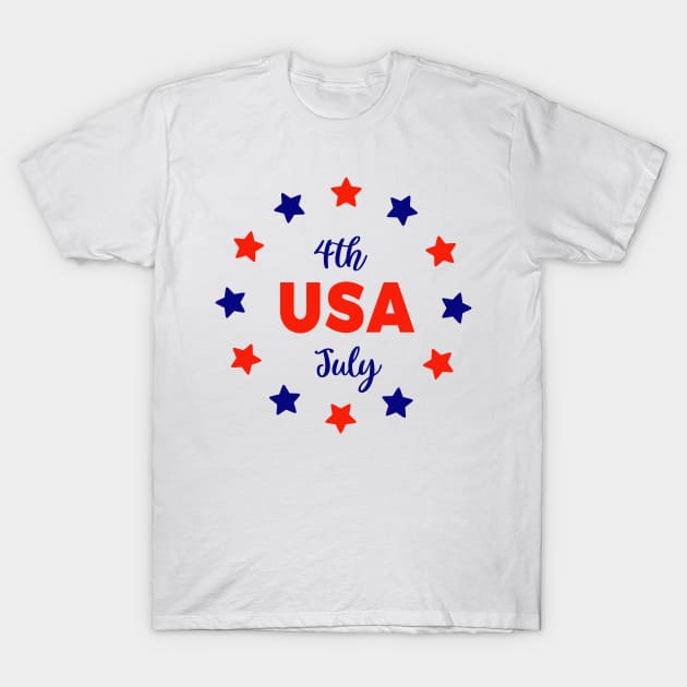 4th Of July T-Shirt by Coral Graphics